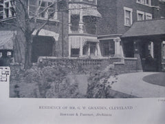 Residence of Mr. G.W. Grandin , Cleveland, OH, 1911, Bohnard & Parsson