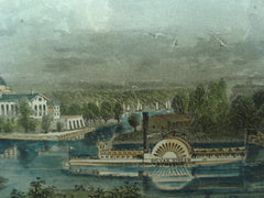 Scene of Government Buildings, Ward's Island, NY, 1883
