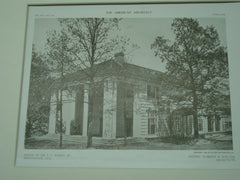 House of J. C. Maben, Jr., Birmingham, AL, 1909, Warren and Welton