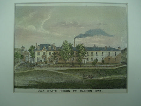 Iowa State Prison, Madison, IA, 1875, Unknown
