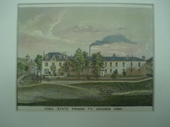 Iowa State Prison, Madison, IA, 1875, Unknown
