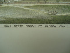 Iowa State Prison, Madison, IA, 1875, Unknown