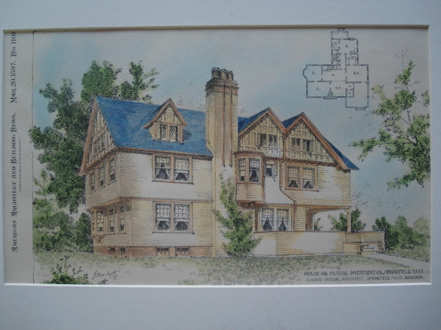 House for Mutual Investment Co. , Springfield, MA, 1897, G. Wood Taylor