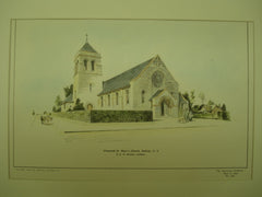 Proposed St. Mary's Church , Bolivar, NY, 1904, E. G. W. Dietrich