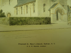 Proposed St. Mary's Church , Bolivar, NY, 1904, E. G. W. Dietrich