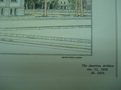 Competitive Design for a High School House, Rock Island, IL, 1902, Olof Z. Cervin