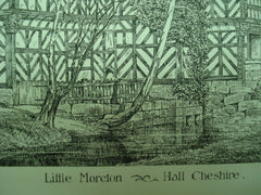Little Moreton Hall , Cheshire, England, UK, 1880, Unknown