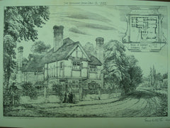 House for S. Osborn, Datchet, England, UK, 1882, Ernest Newton