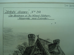 Residence of Mr. Wilmot Pilsbury , Stoneygate, Leicester, England, UK, 1882, Isaac Barradale