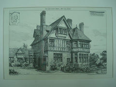 House for Charles Brown , Stoneygate, Leicester, England, UK, 1880, Isaac Barradale
