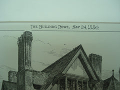 House for Charles Brown , Stoneygate, Leicester, England, UK, 1880, Isaac Barradale