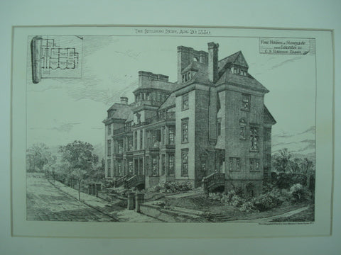 Four Houses for C. S. Robinson, Stoneygate, Leicester, England, UK, 1880, Unknown