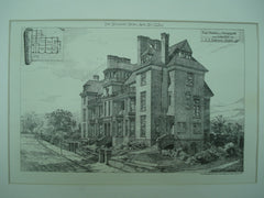 Four Houses for C. S. Robinson, Stoneygate, Leicester, England, UK, 1880, Unknown