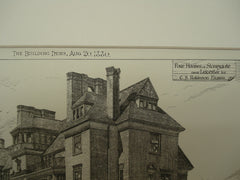 Four Houses for C. S. Robinson, Stoneygate, Leicester, England, UK, 1880, Unknown