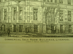 Commercial Sale Room Buildings , Liverpool, England, UK, 1880, James F. Doyle