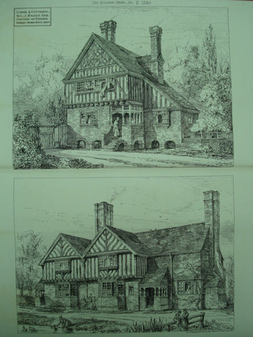 Lodge and Cottages for L. J. Baker, Esq., Haydon, England, UK, 1880, Ernest, George & Peto