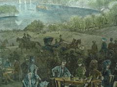 Scene of the view from Belmont Mansion, Fairmount Park, IL, 1883
