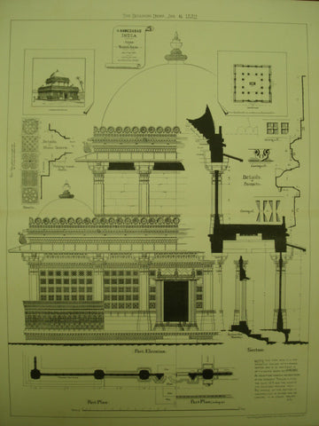 Tomb of Ranee Asni , Ahmedabad, India, 1882, Geo. E. S. Langford