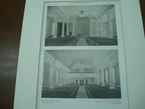 Free Christian Church , Andover, MA, 1909, McKim, Mead & White