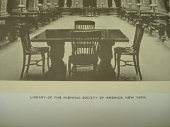 Library of the Hispanic Society of America , New York, NY, 1909, Unknown