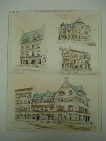 Houses designed by Lamb & Rich , New York, NY, 1887, Lamb & Rich
