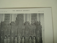Altar and Reredos at Saint Paul's Cathdral , Detroit, MI, 1911, Messrs. Cram, Goodhue & Ferguson