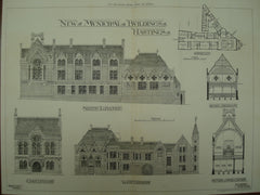 New Municipal Buildings , Hastings, Sussex, England, UK, 1880, Hy. Ward