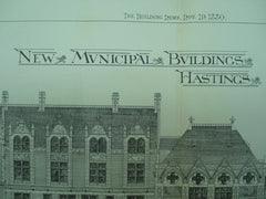 New Municipal Buildings , Hastings, Sussex, England, UK, 1880, Hy. Ward