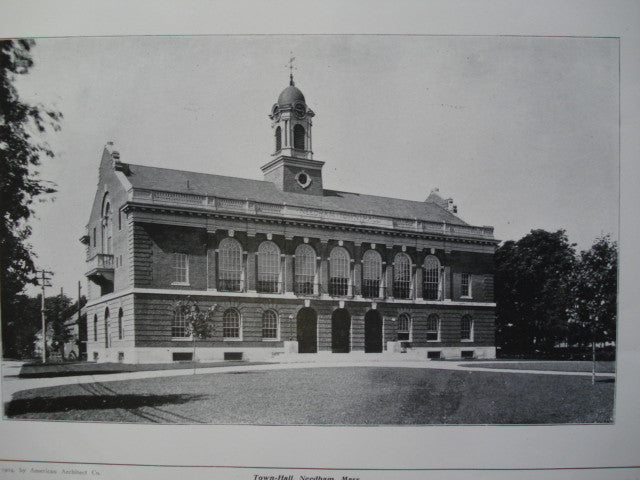 Town Hall , Needham, MA, 1904, Winslow & Bigelow