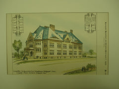 West End Schoolhouse, Bridgeport, CT, 1888, Longstaff & Hurd