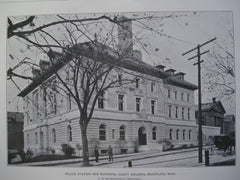 Police Station and Municipal Court Building , Brookline, MA, 1901, J.A. Schweinfurth