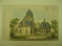 Lodges at the East Entrance of Greenwood Cemetery , Brooklyn, NY, 1878, Richard M. Upjohn