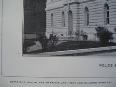 Police Station and Municipal Court Building , Brookline, MA, 1901, J.A. Schweinfurth