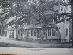 House of Isaac T. Starr, Esq. , Wyncote, PA, 1903, Adin B. Lacey