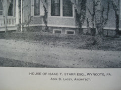 House of Isaac T. Starr, Esq. , Wyncote, PA, 1903, Adin B. Lacey