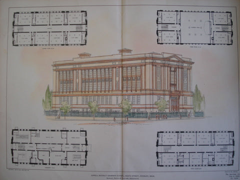 Lowell District Grammar School, Heath Street , Roxbury, MA, 1903, Shepley, Rutan & Coolidge