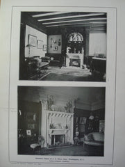 Interiors of the House of J.C. Hooe, Esq. , Washington, DC, 1904, Totten & Rogers