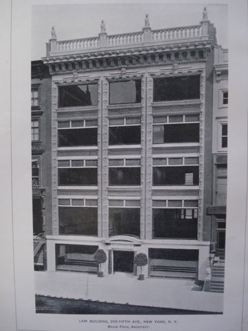 Law Building, 259, Fifth Ave., New York, NY, 1903, Bruce Price