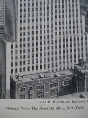 General View of the News Building , New York, NY, 1930, John M. Howells and Raymond M. Hood