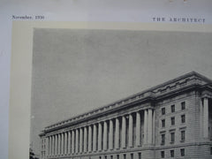 Internal Revenue Building , Washington , DC, 1930, James A. Wetmore