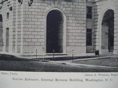 Service Entrance of the Internal Revenue Building , Washington, DC, 1930, James A. Wetmore