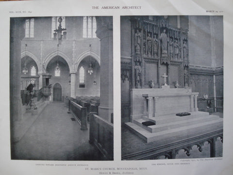 St. Mark's Church , Minneapolis, MN, 1911, Hewitt & Brown