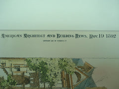 House for J. L. Thompson, Esq., Toronto, CAN, 1892, Dick & Wickson