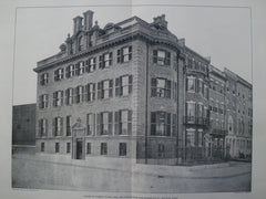 House of Albert Stone, Esq on Bay State Road and Sherborn St., Boston, MA, 1904, Fehmer & Page