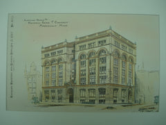 Accepted Design for the National Bank of Commerce , Minneapolis, MN, 1887, H. W. Jones