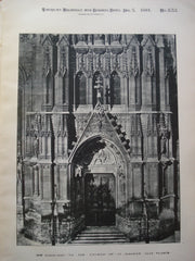 Doorway to the Church of St. Maurice , Lille, France, EUR, 1891, Unknown