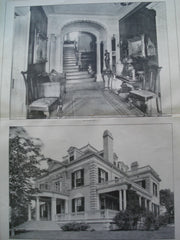 Entrance Hall and House of E.W. Smith Esq. , Kansas City, MO, 1903, Van Brunt & Howe