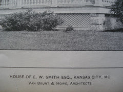 Entrance Hall and House of E.W. Smith Esq. , Kansas City, MO, 1903, Van Brunt & Howe