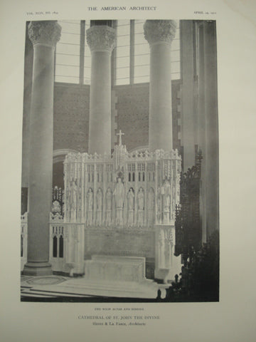 Cathedral of St. John the Divine , New York, NY, 1911, Heins & La Farge