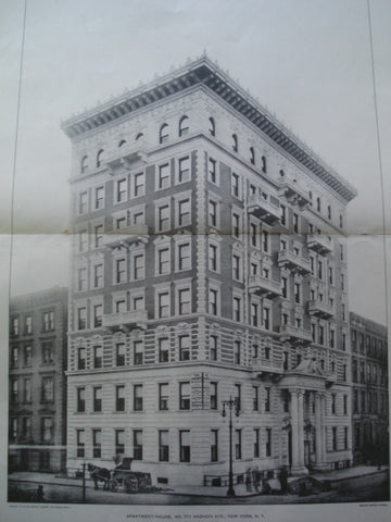 Apartment House, No. 771 on Madison Ave., New York, NY, 1901, Louis Korn